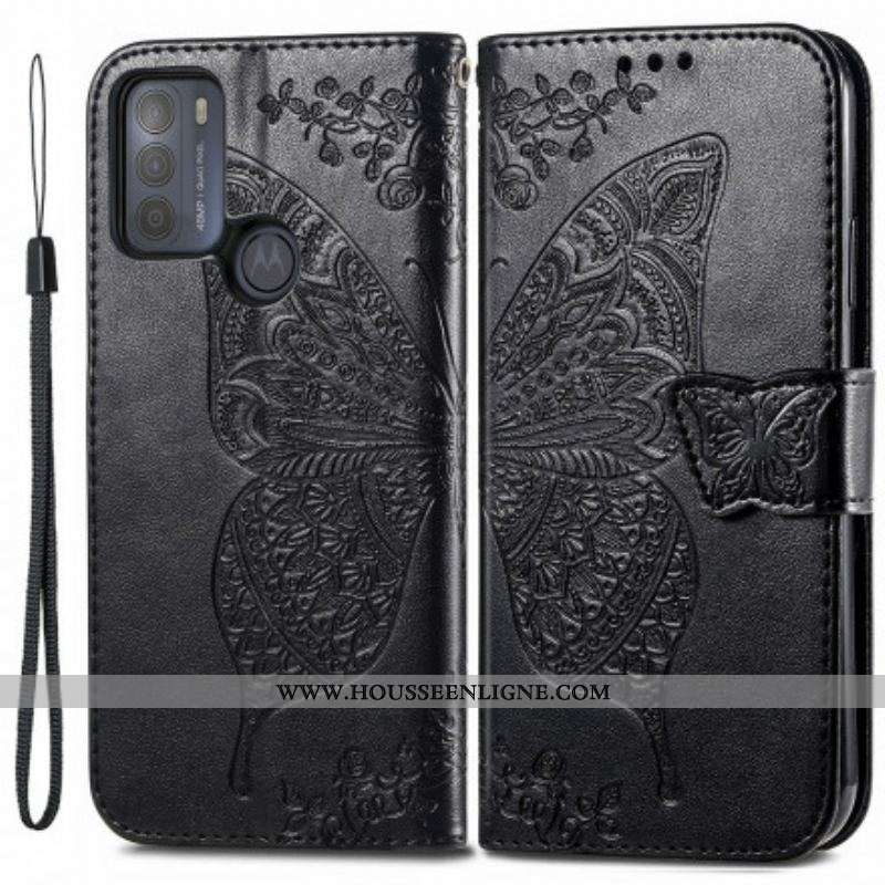 Housse Moto G50 Demi Papillon