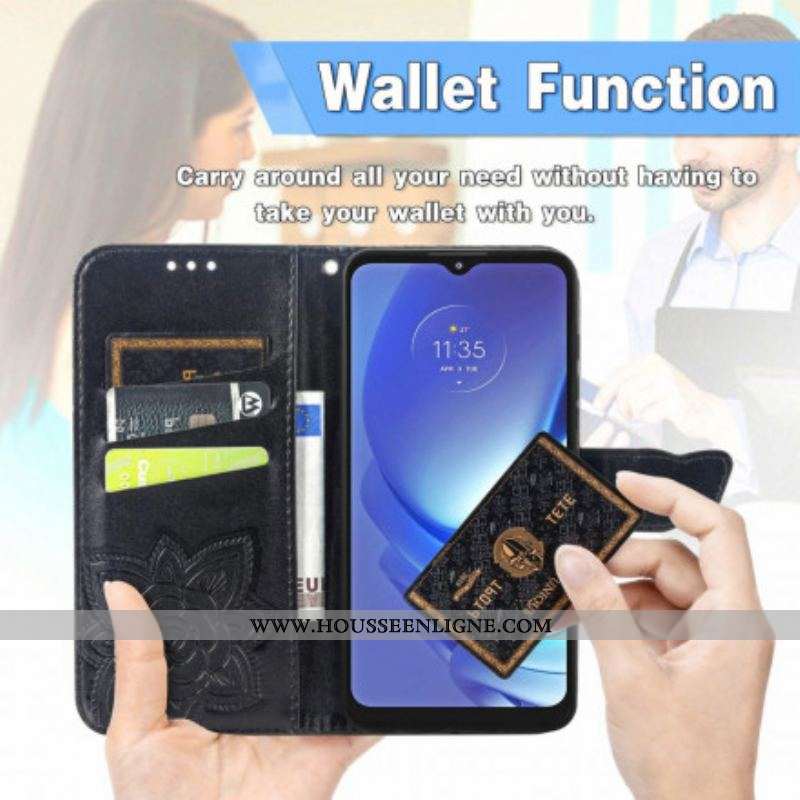 Housse Moto G50 Demi Papillon