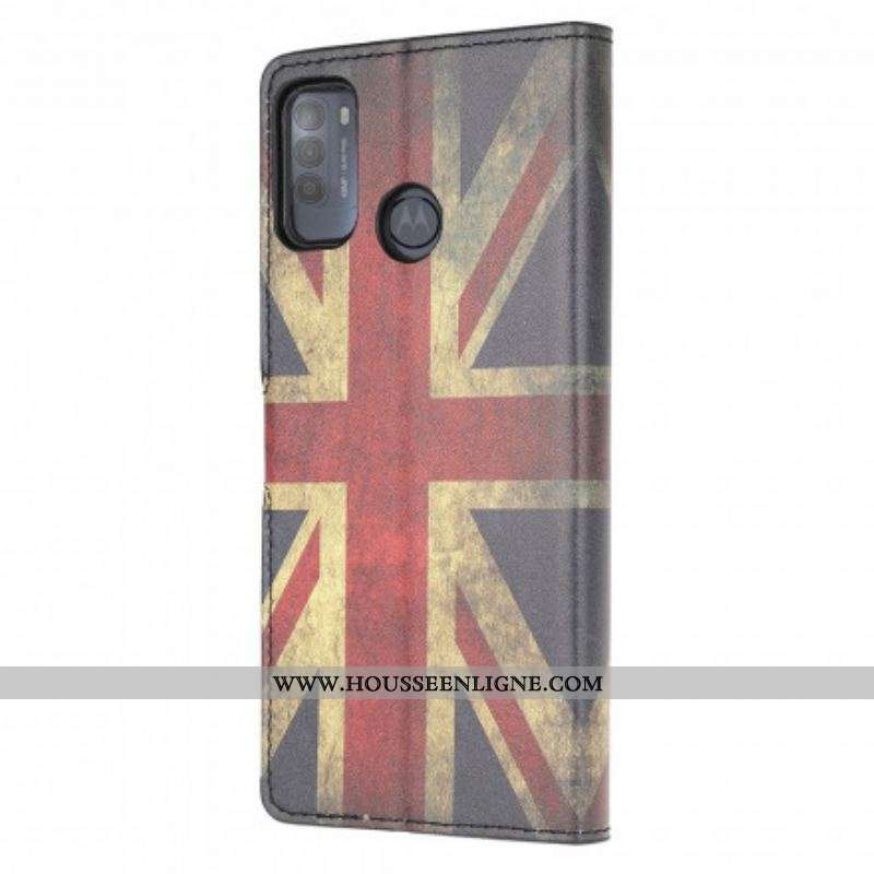 Housse Moto G50 Drapeau Angleterre