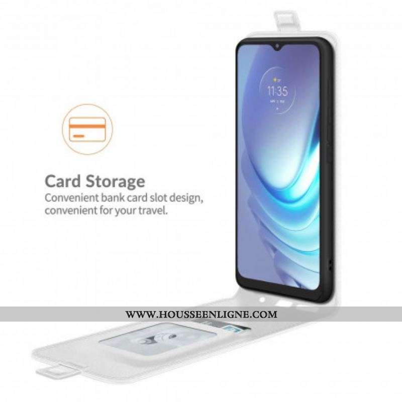 Housse Moto G50 Effet Cuir Rabat Vertical