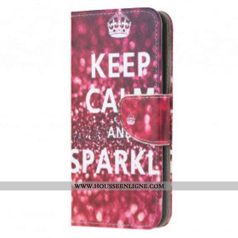 Housse Moto G50 Keep Calm and Sparkle
