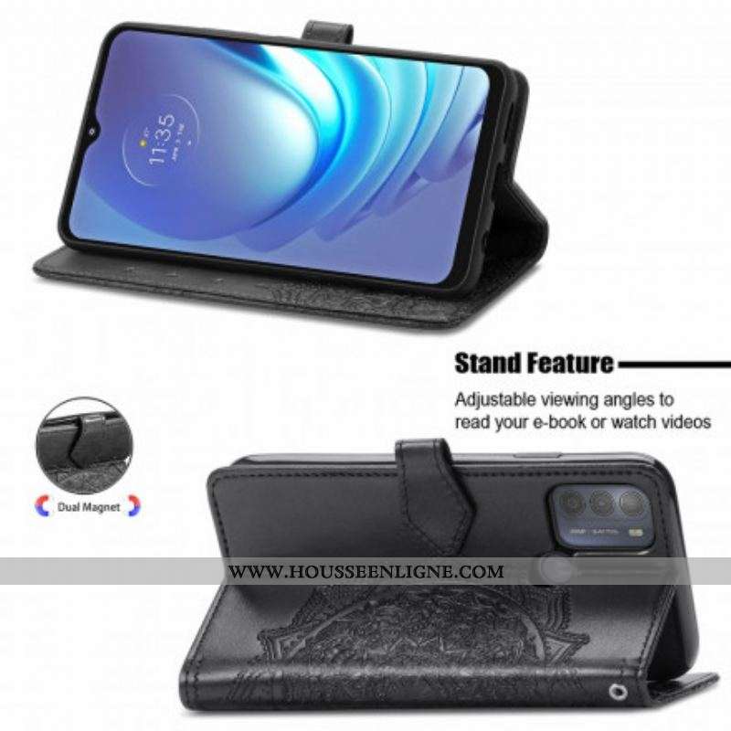 Housse Moto G50 Mandala Moyen Age
