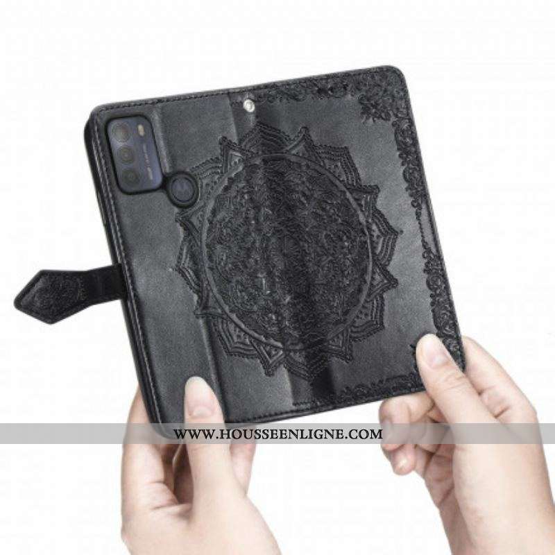 Housse Moto G50 Mandala Moyen Age