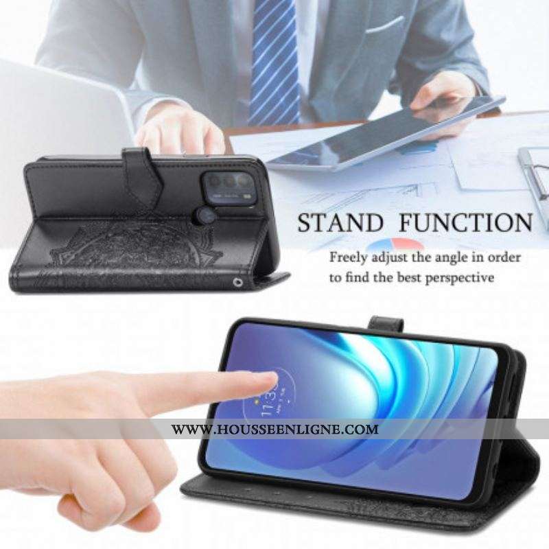 Housse Moto G50 Mandala Moyen Age