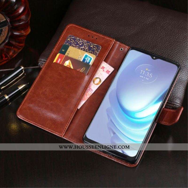 Housse Moto G50 Simili Cuir IDEWEI