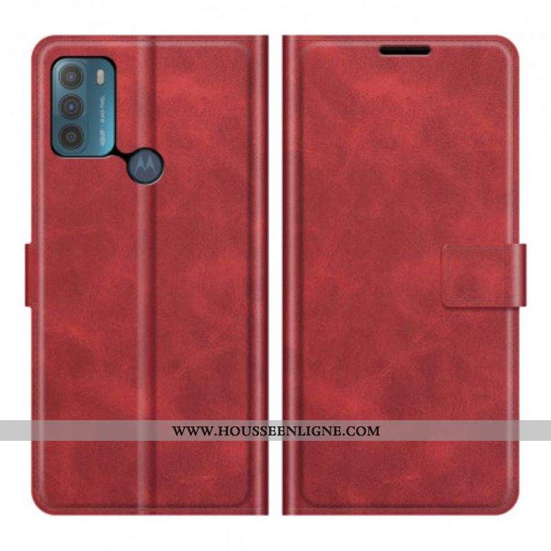 Housse Moto G50 Style Cuir Design