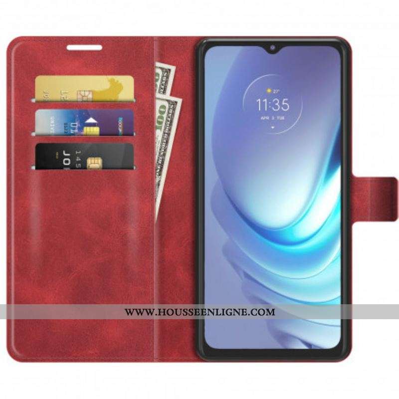 Housse Moto G50 Style Cuir Design