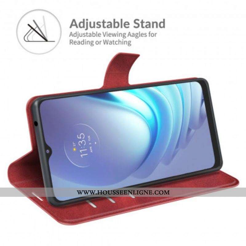 Housse Moto G50 Style Cuir Design