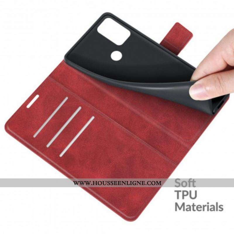Housse Moto G50 Style Cuir Design