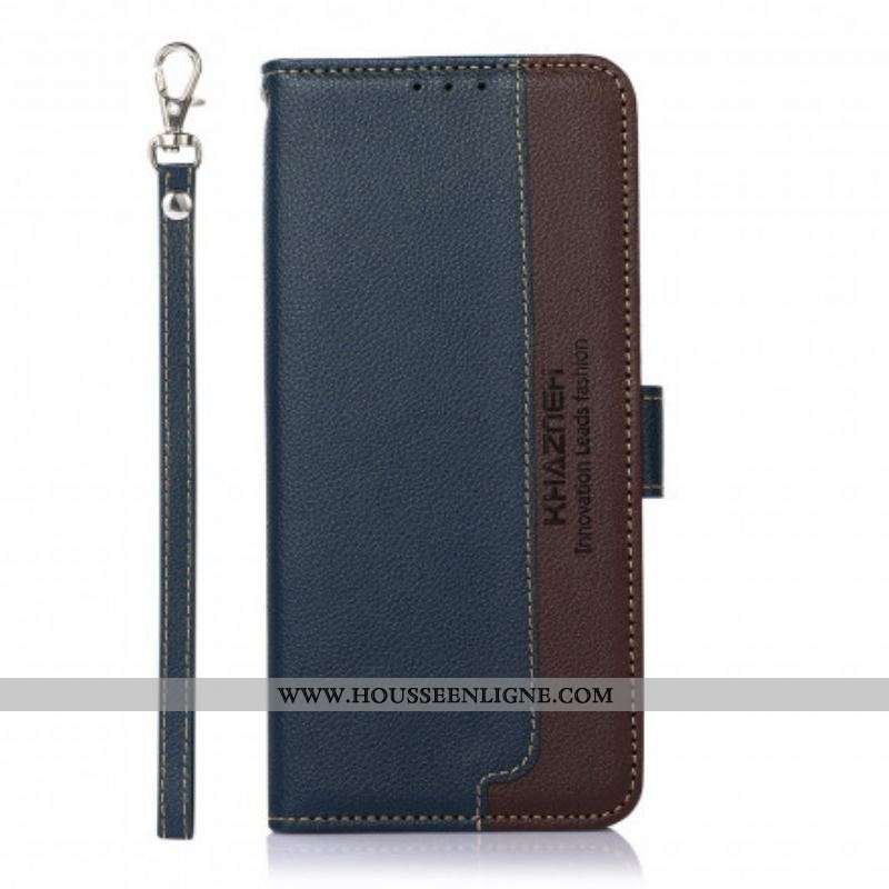 Housse Moto G50 Style Litchi RFID KHAZNEH