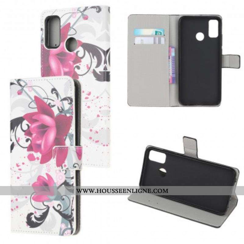 Housse Moto G50 Tropical Flowers