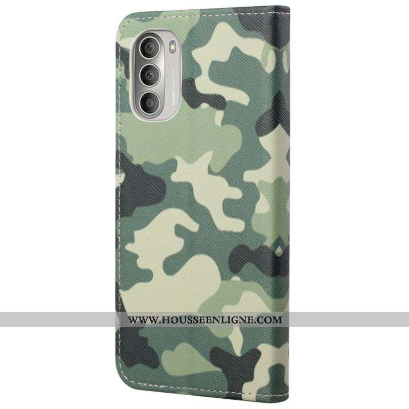 Housse Moto G51 5G Camouflage Militaire