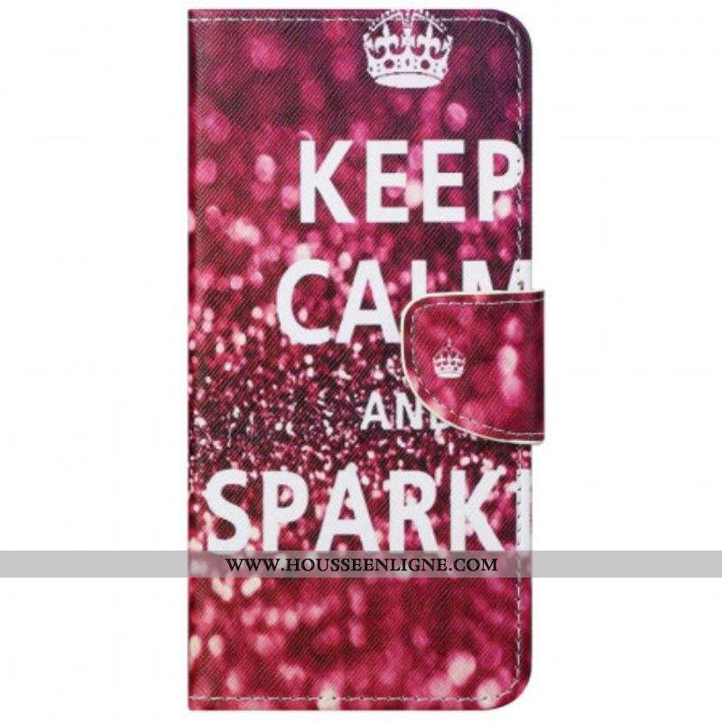 Housse Moto G51 5G Keep Calm and Sparkle