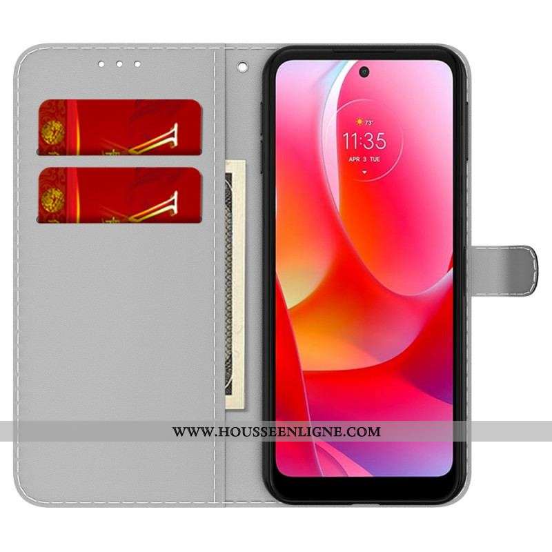 Housse Moto G51 5G Motif Abstrait
