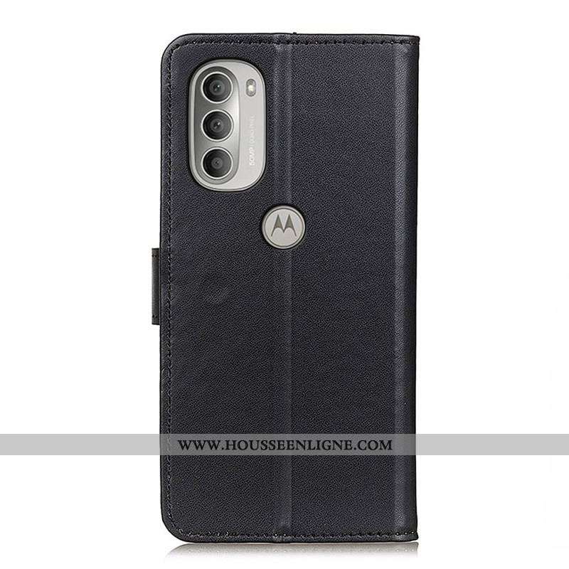 Housse Moto G51 5G Simili Cuir Simple