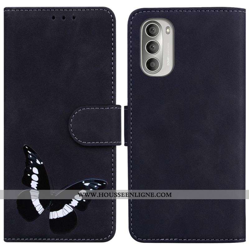 Housse Moto G51 5G Skin-Touch Papillon