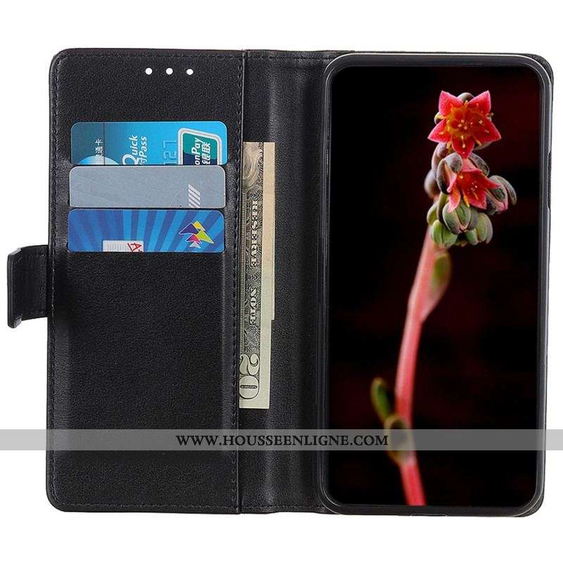 Housse Moto G51 5G Version Coloré Cuir Fendu