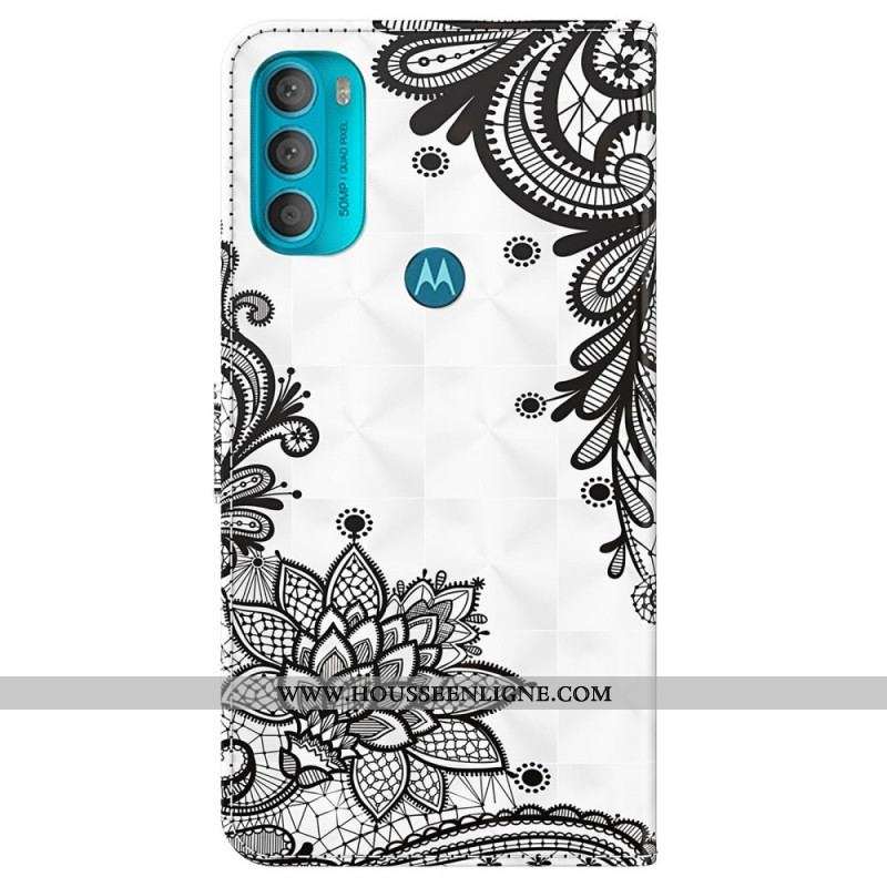 Housse Moto G71 5G Chic Dentelle