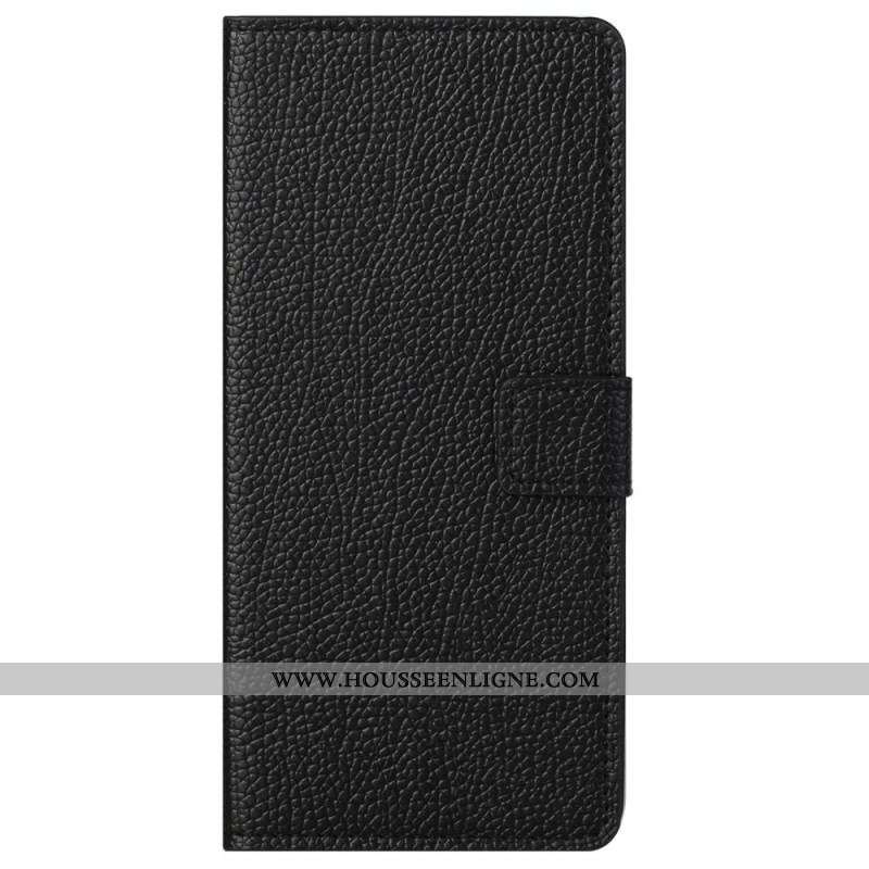 Housse Moto G71 5G Effet Cuir Grain Litchi