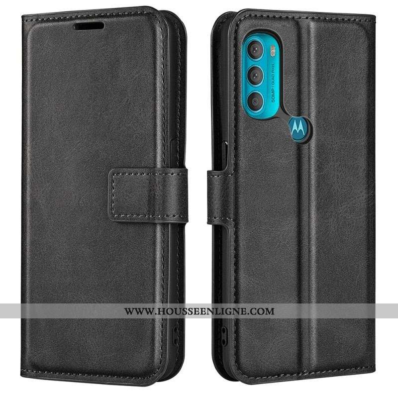 Housse Moto G71 5G Effet Cuir Slim Extrême