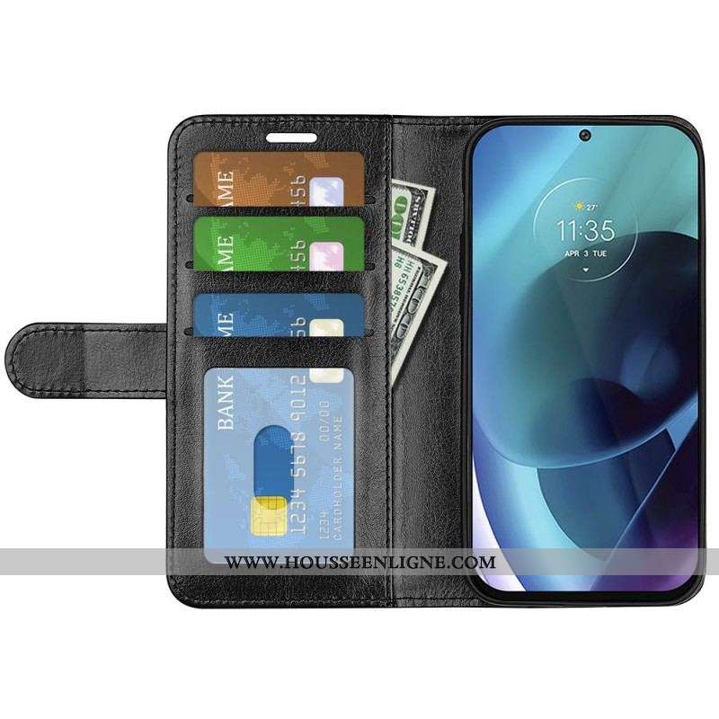 Housse Moto G71 5G Effet Cuir