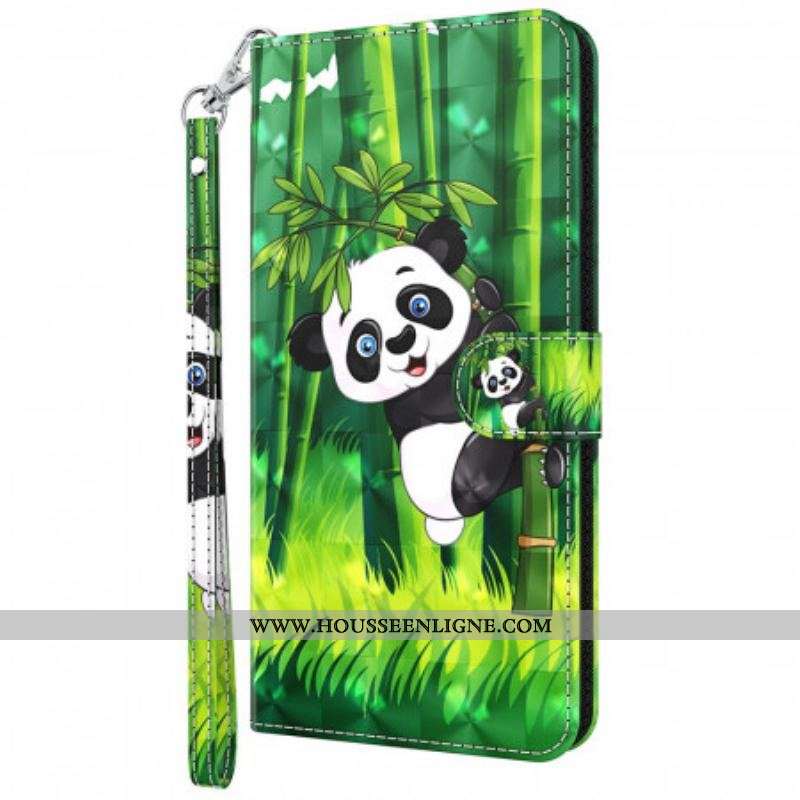 Housse Moto G71 5G Panda et Bambou