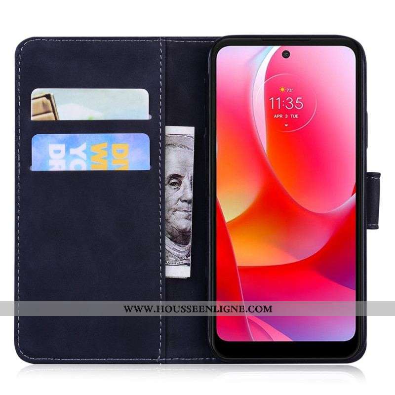 Housse Moto G71 5G Skin-Touch Papillon