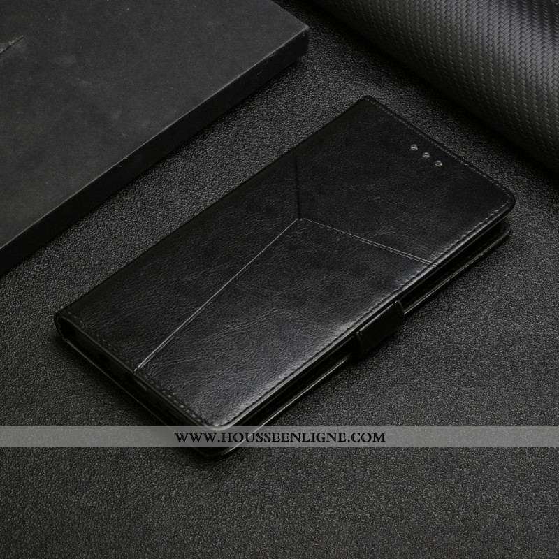Housse Moto G71 5G Style Cuir Géo Y Design