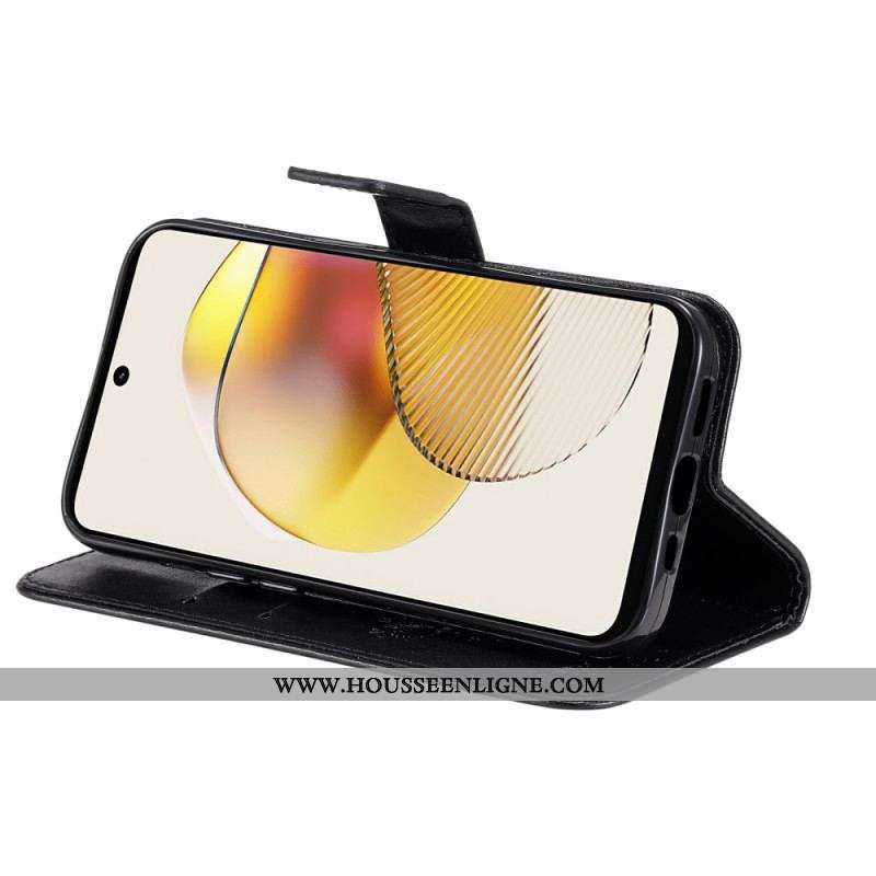Housse Moto G73 5G Arbre et Chat à Lanière