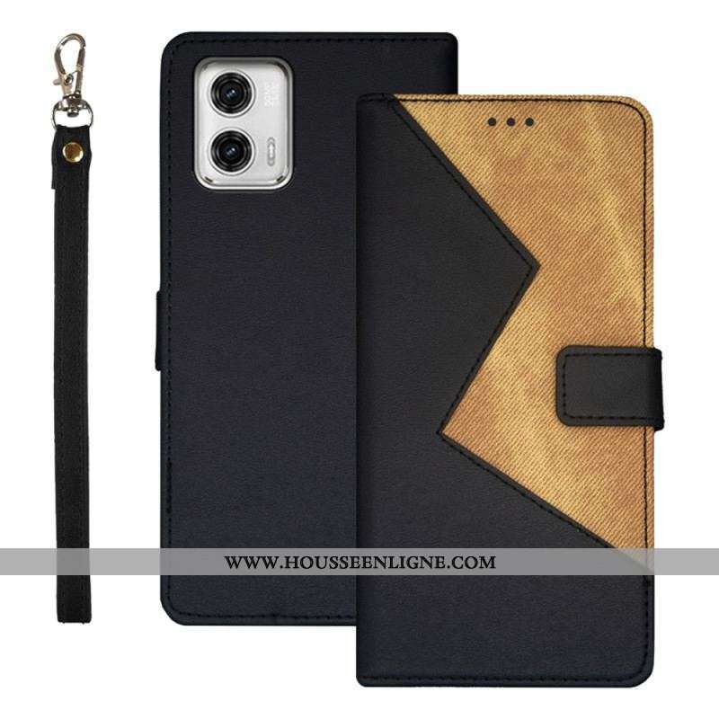 Housse Moto G73 5G Bicolore IDEWEI