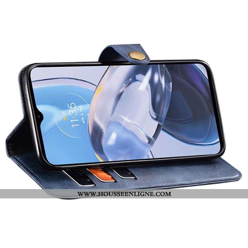 Housse Moto G73 5G Bouton Magnétique IDEWEI