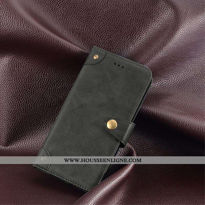 Housse Moto G73 5G Bouton Magnétique IDEWEI