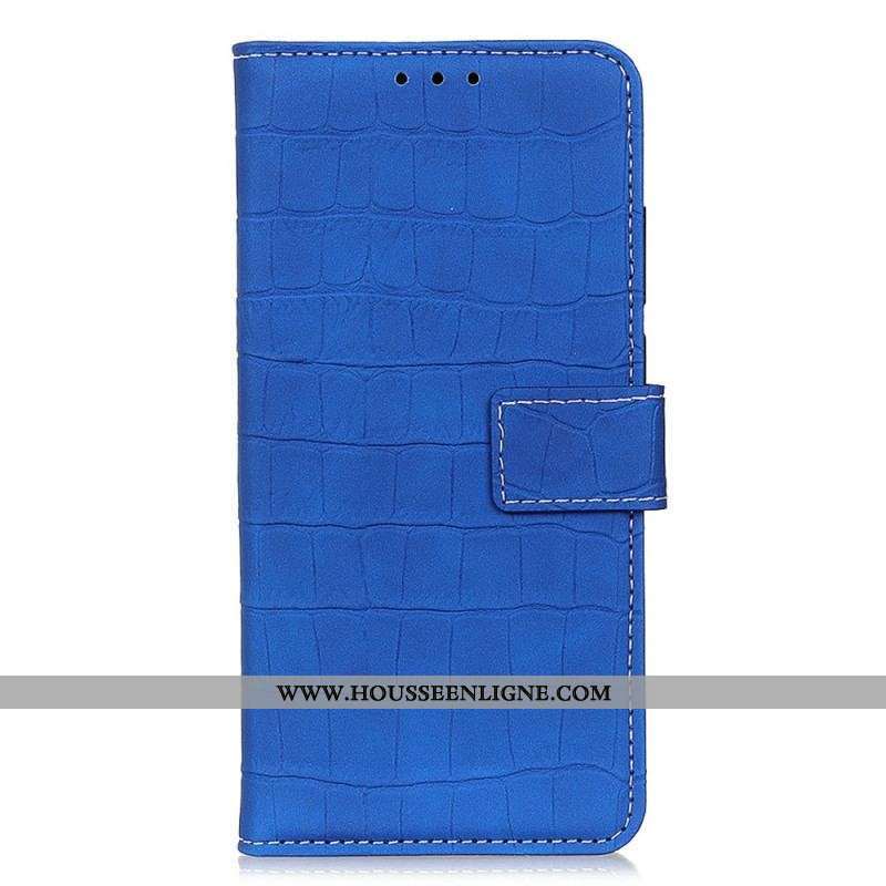 Housse Moto G73 5G Crocodile