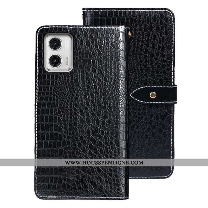 Housse Moto G73 5G Crocodile IDEWEI