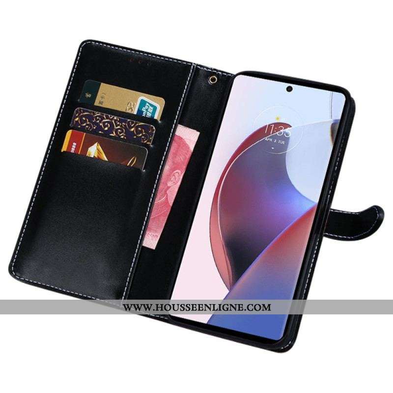 Housse Moto G73 5G Crocodile IDEWEI