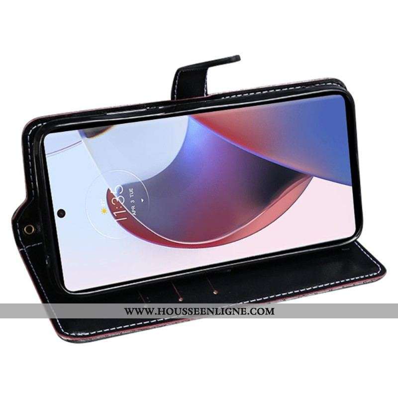 Housse Moto G73 5G Crocodile IDEWEI