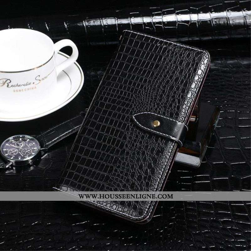 Housse Moto G73 5G Crocodile IDEWEI