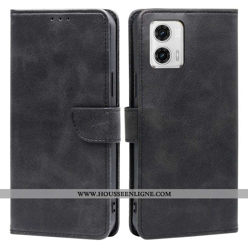 Housse Moto G73 5G Fermoir Oblique