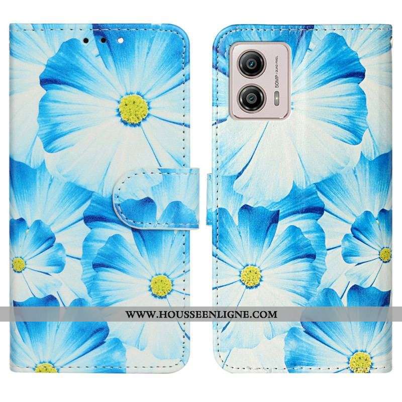 Housse Moto G73 5G Fleurs Intenses