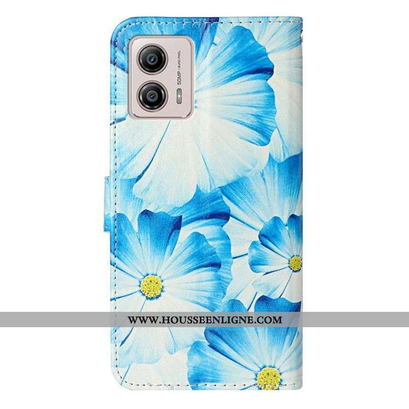 Housse Moto G73 5G Fleurs Intenses