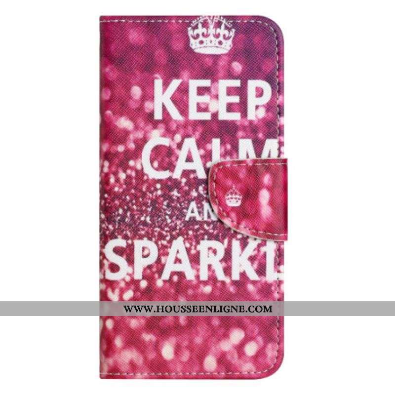 Housse Moto G73 5G Keep Calm