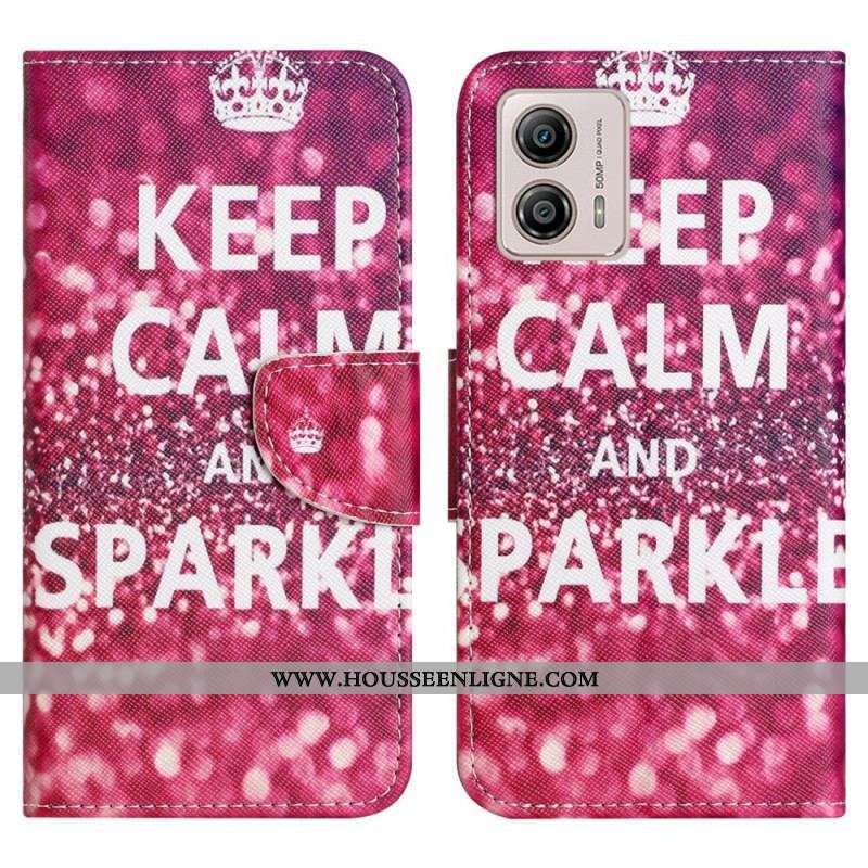 Housse Moto G73 5G Keep Calm