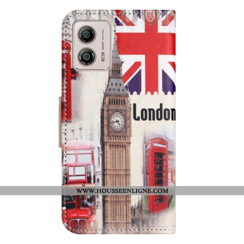 Housse Moto G73 5G London Life