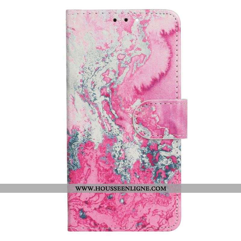 Housse Moto G73 5G Marbre