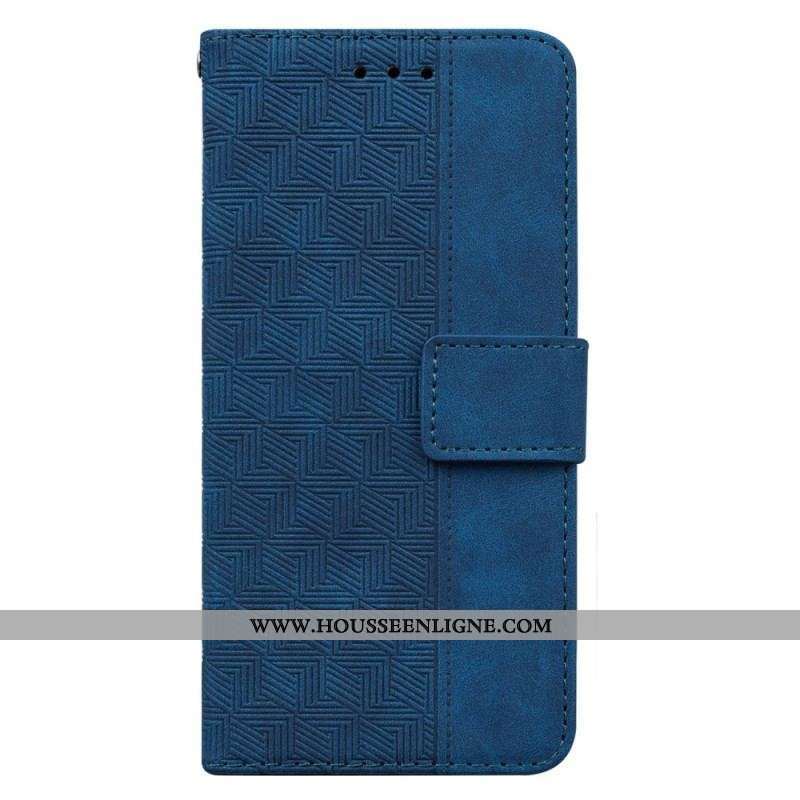Housse Moto G73 5G Motif à Lanière