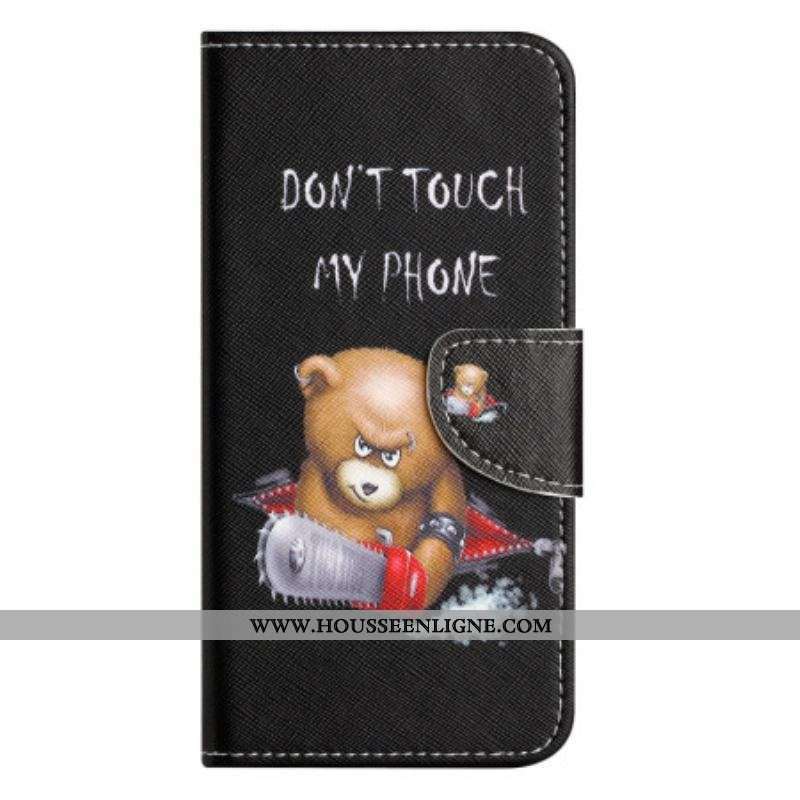 Housse Moto G73 5G Ours Dangereux