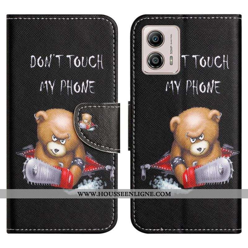 Housse Moto G73 5G Ours Dangereux