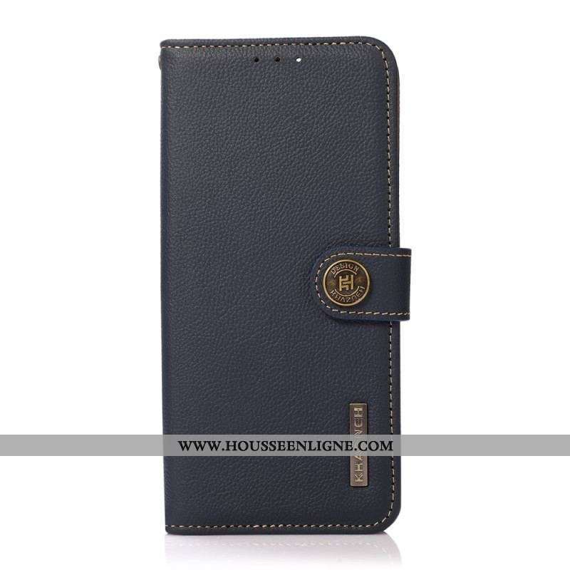 Housse Moto G73 5G Sangle KHAZNEH RFID