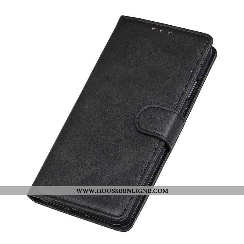 Housse Moto G73 5G Simili Cuir Mat