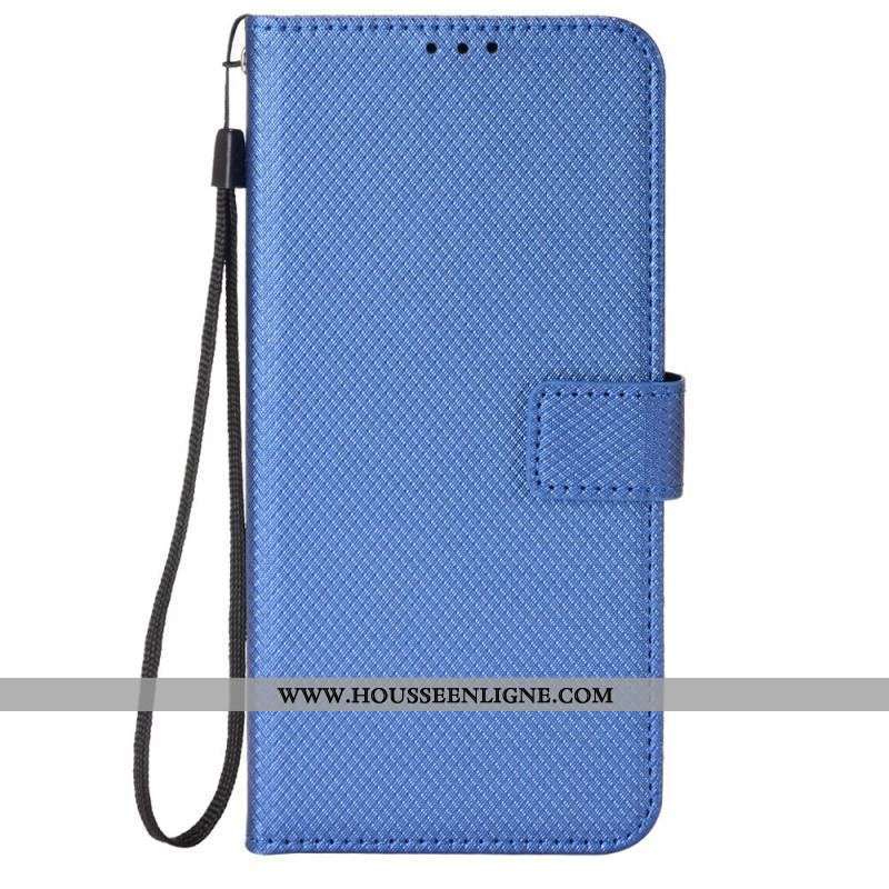 Housse Moto G73 5G Simili Cuir Stylé à Lanière